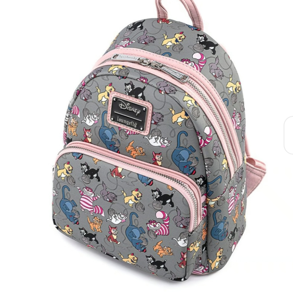 NWT Disney Backpack All the Cats Disney Cats Bag Purge Loungefly - Picture 9 of 10